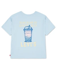 Levi's Girls' 4-6X Boba Oversized Short-Sleeve T-Shirt