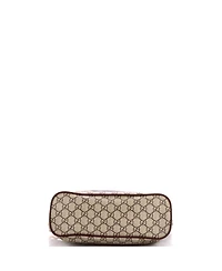Pre-Owned Gucci Small Convertible Soft Tote Mystic Cat Print Gg Coated Canvas