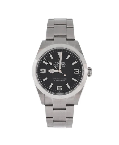 Pre-Owned Rolex Oyster Perpetual Explorer Automatic Watch in Stainless Steel 40mm