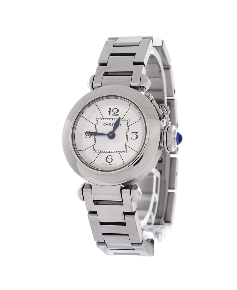 Pre-Owned Cartier Miss Pasha Quartz Watch in Stainless Steel 27mm
