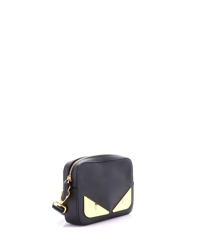 Pre-Owned Fendi Small Monster Camera Messenger Bag Leather