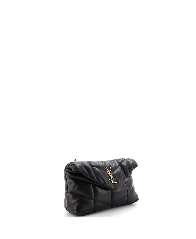 Pre-Owned Saint Laurent Mini Loulou Puffer Shoulder Bag Quilted Leather