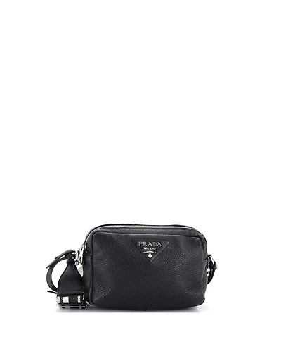 Pre-Owned Prada Small Flou Camera Crossbody Bag Vitello Daino