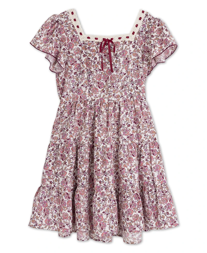 Speechless Girls' 7–16 Flutter Sleeve Knee Dress