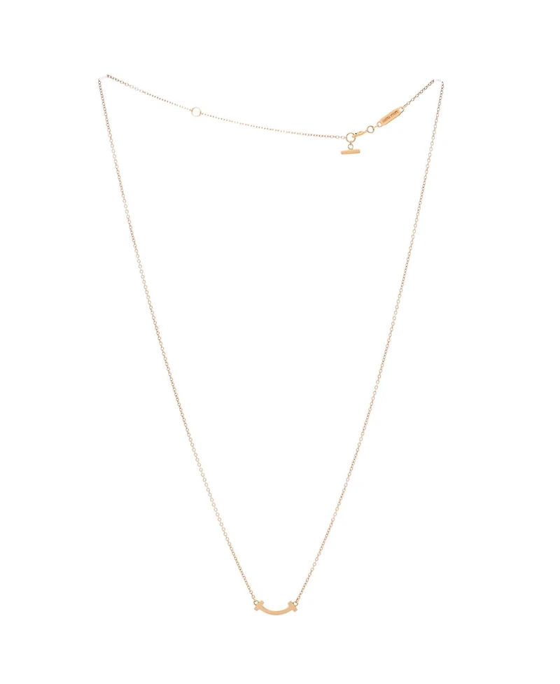 Pre-Owned Tiffany & Co T Smile Pendant Necklace