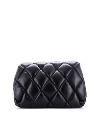 Pre-Owned Balenciaga Large Touch Clutch Quilted Puffy Leather