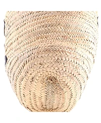 Pre-Owned Celine Large Triomphe Basket Shoulder Bag Raffia with Leather