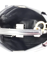 Pre-Owned Fendi Mini Wave Peekaboo Bag Leather