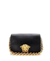 Pre-Owned Versace Palazzo Medusa Flap Bag Leather