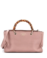 Pre-Owned Gucci Medium Bamboo Shopper Tote Leather