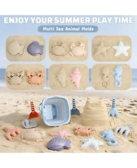 Gnuadz Beach Toys Sand Buckets Molds Mesh Bag Kids Sandbox