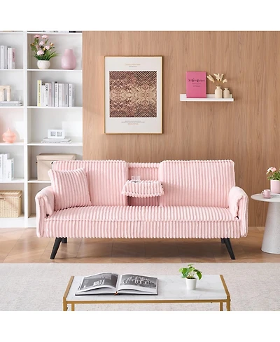 Streamdale Furniture Minimalist Corduroy Sofa for Living Room and Bedroom