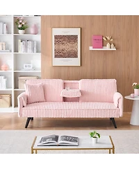 Streamdale Furniture Minimalist Corduroy Sofa for Living Room and Bedroom