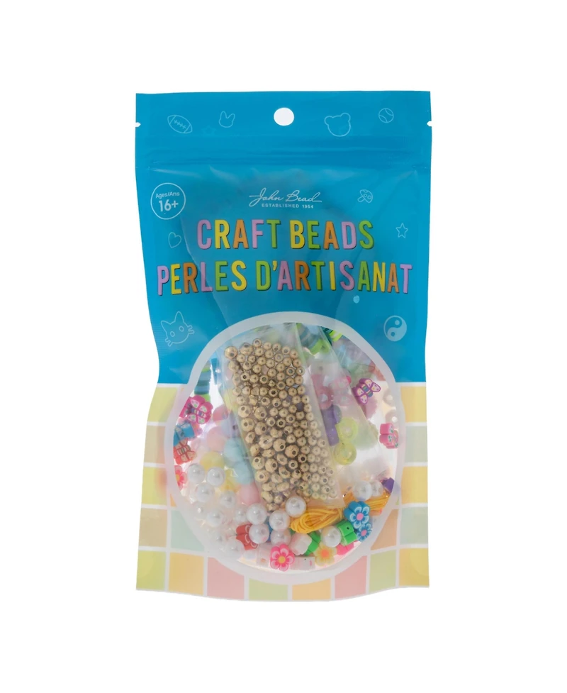 John Bead Craft Beads Multicolor Friendship Bracelet Making Kit