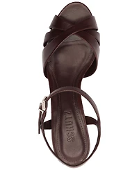 Schutz Women's Keefa Round Toe Sandals
