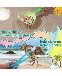 Gnuadz Beach Sand Toys Set Mesh Bag Bucket Shovel Rake Mold Kit