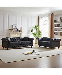 Streamdale Furniture Modern Combo Sofa with Solid Wood Frame and 4 Cushions