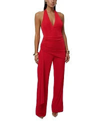 Jluxlabel Women's Rustic Charm Halter Jumpsuit