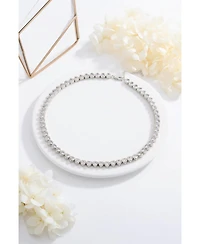 Heart Shaped Zirconia Tennis Choker Necklace
