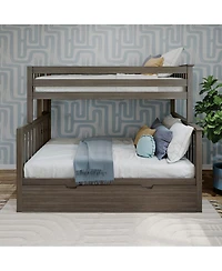 Max and Lily Bunk Bed With Ladder on End Trundle