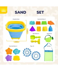 Gnuadz Beach Toys Sand Castle Building Kit Ages 1-12 Sandbox