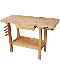 Streamdale Furniture 48 inches Wood Workbench, Heavy Duty, 330-Pound Capacity