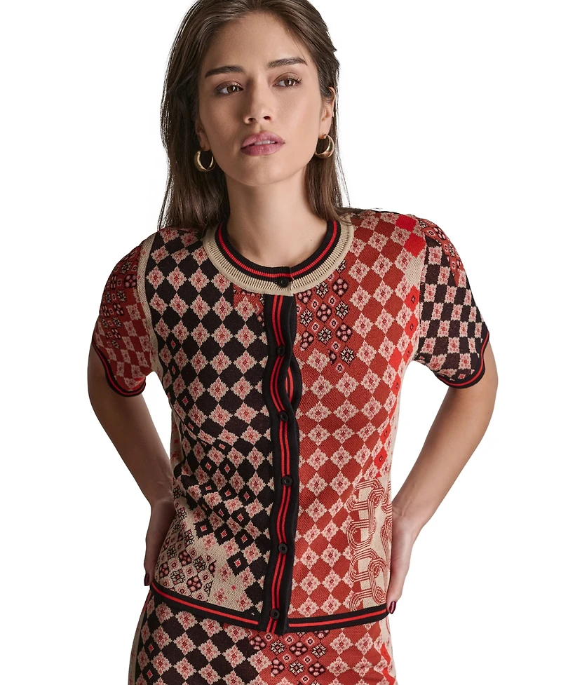 Bcbg Women's Short-Sleeve Knit Top