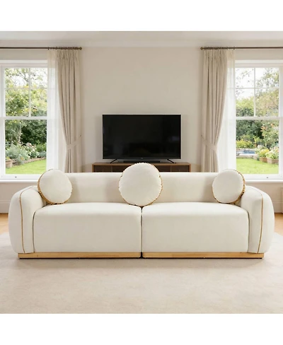 Streamdale Furniture Modern Sofa Set with 3 Accent Pillows