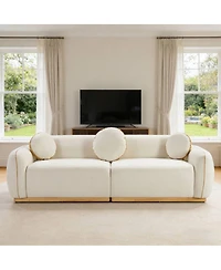 Streamdale Furniture Modern Sofa Set with 3 Accent Pillows