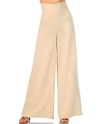 Ivonne Women's Wide-Leg Super Soft Pants with Broad Waistband
