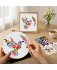 Gnuadz Flower Embroidery Kit Beginner Hoop Guide