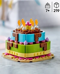 Lego Birthday Party Cake Building Set 40815, 219 Pieces