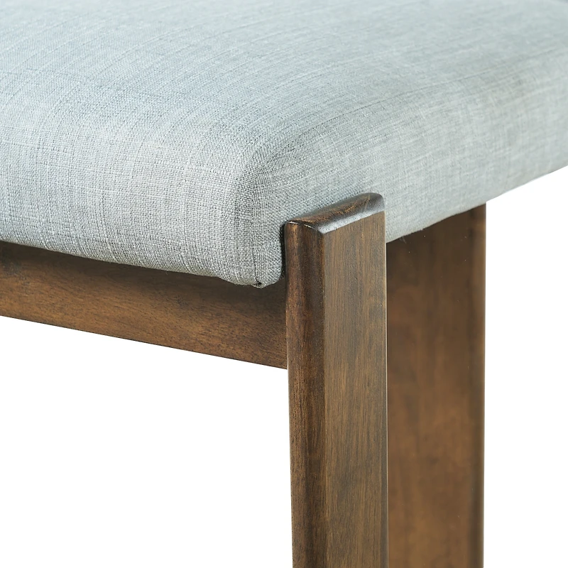 Streamdale Furniture Solid Wood Counter Stools, Linen Upholstered