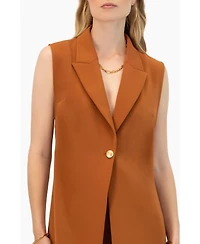 Ivonne Women's Single-Button Tailored Vest