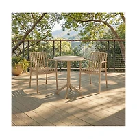 Augusta Home Holly Outdoor Dining Armchair (Set of 2)