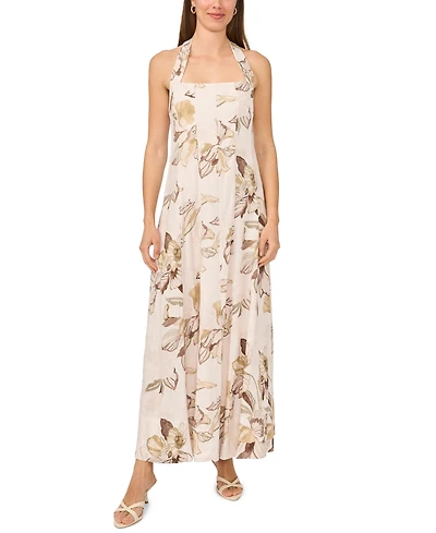 Msk Women's Halter Neck Maxi Dress