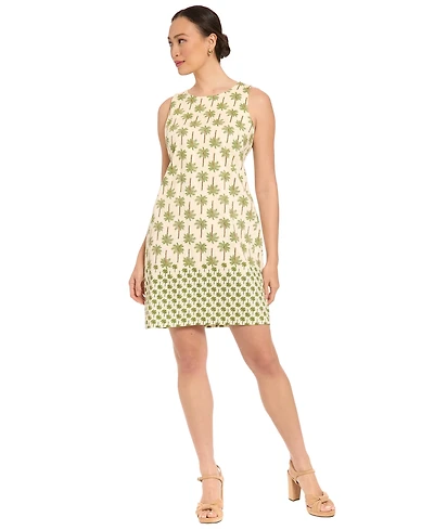 London Times Women's Boat Neck Dress