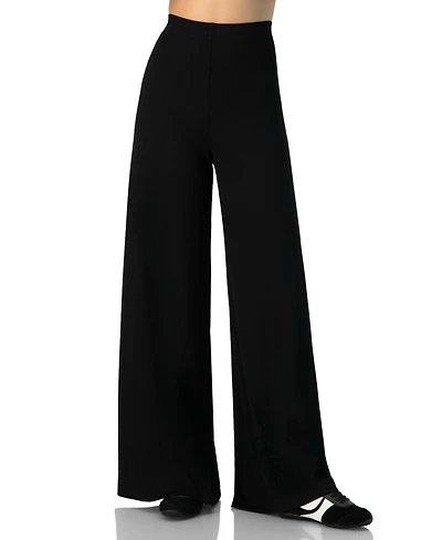Ivonne Women's Ribbed Wide-Leg Culotte Pants