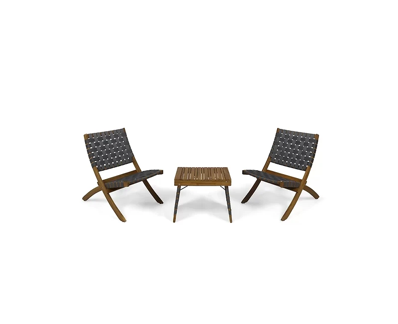 Mondawe Wood Foldable Outdoor Chair