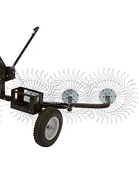 Yard Tuff Acr-600T 55 Inch Steel Tow Behind Acreage Rake with Pin Style Hitch