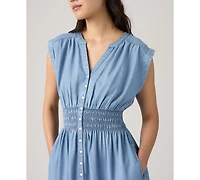 Levi's Women's Beatrice Button-Front Midi Dress