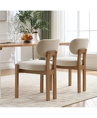 Boyel Living Dining Chairs Set of 2 Modern Fabric Upholstered Room