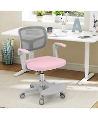 Sugift Kids Desk Chair Children Study Chair with Adjustable Height Armrest and Footrest