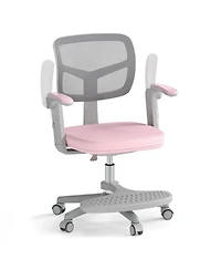 Sugift Kids Desk Chair Children Study Chair with Adjustable Height Armrest and Footrest