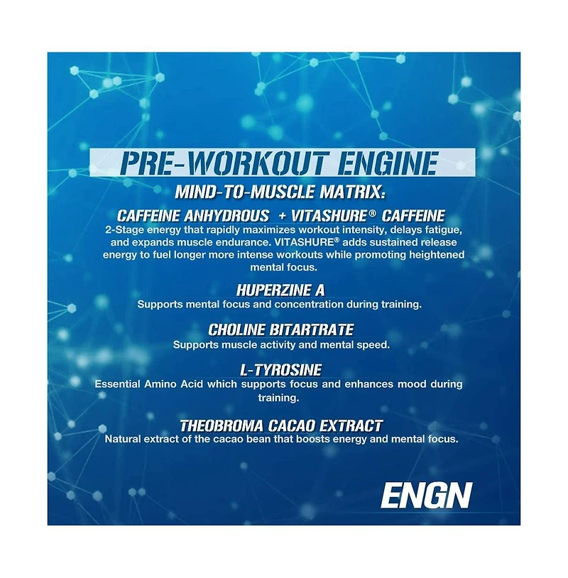 Evl Intense Pre Workout with Creatine Engn Energizing Pre Workout for Men with Beta Alanine Caffeine and L Theanine