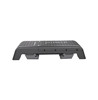 Power Systems Aerobic Deck, Adjustable Fitness Deck Bench With Adjustable Deck and Resistance Band Clips
