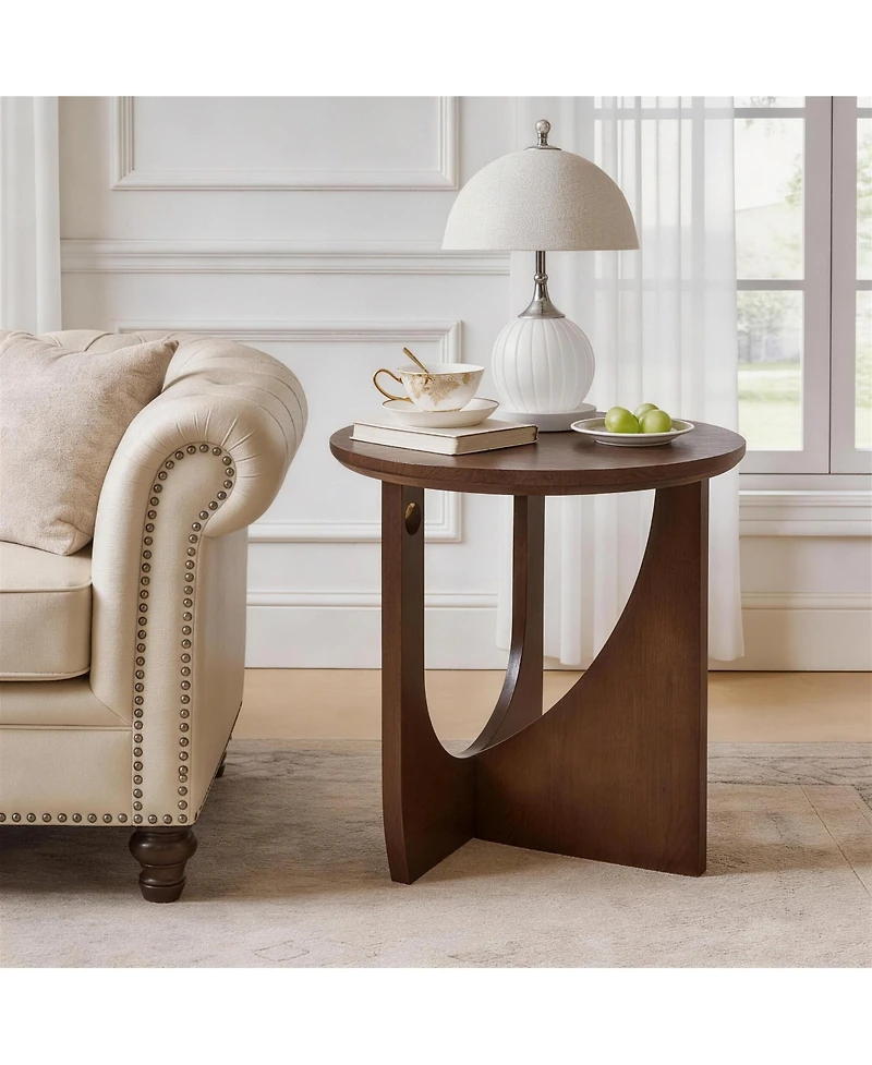 Streamdale Furniture Solid Wood Side Table, Rustic Accent Table