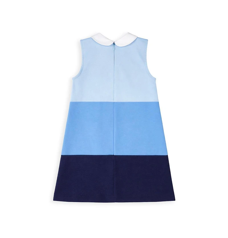 Florence Eiseman Toddler Girls Colorblock Knit Dress With Flower