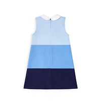 Florence Eiseman Toddler Girls Colorblock Knit Dress With Flower