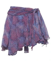 Pre-Owned Isabel Marant Women's Printed Silk Wrap Mini Skirt